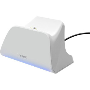 Accesoriu gaming Trust GXT 255 Quick Charge Stand White pentru PS5