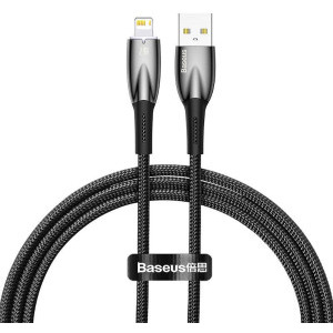 Baseus Glimmer, USB Male la Lightning Male, 1 m, Black