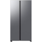 Frigider Side By Side Samsung RS70F64KETEO, 659 L, Clasa E, Full No Frost, Digital Inverter, All Around Cooling, SpaceMax, Metal Cooling, AI Energy, SmartThings, Control electronic, 178 cm, Argintiu