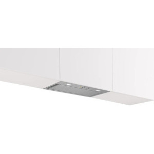 Hota incorporabila Bosch integrata DLN56AC50, Putere de absorbtie 645 m3/h, Clasa B, 4 trepte de viteza, Iluminare LED, 52 cm, Inox