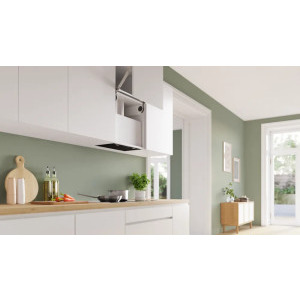 Bosch integrata DLN56AC60, Putere de absorbtie 645 m3/h, Clasa B, 4 trepte de viteza, Iluminare LED, 52 cm, Negru