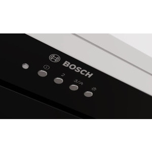 Bosch integrata DLN56AC60, Putere de absorbtie 645 m3/h, Clasa B, 4 trepte de viteza, Iluminare LED, 52 cm, Negru