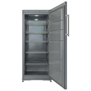 Whirlpool Vitrina frigorifica cu usa plina ADN270S, 254 L, Clasa F, Control mecanic, Iluminare LED, 145 cm, Argintiu