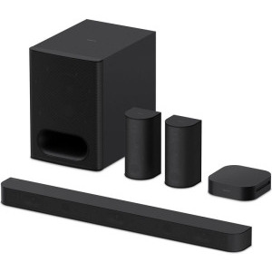Sistem Home Cinema Sony BRAVIA Theatre System 6 HT-S60, 5.1ch, 1000W, Dolby Atmos, DTS:X, AI Voice Zoom 3, Mod Multi Stereo Party, Bluetooth 5.3, Black