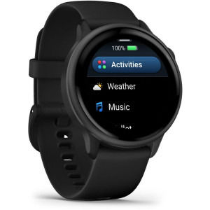 Garmin Vivoactive 6, GPS 42mm Slate, curea Black