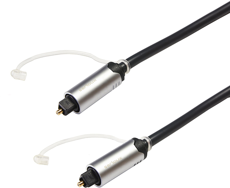 Cablu audio Serioux S/PDIF Optic Male - S/PDIF Optic Male, 1.5m, negru