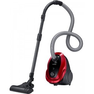 Aspirator Samsung VC07M25E0WR, cu sac, 750W, 2.5L, Rosu