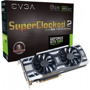 EVGA GeForce GTX 1080 SC2 GAMING 8GB DDR5X 256-bit