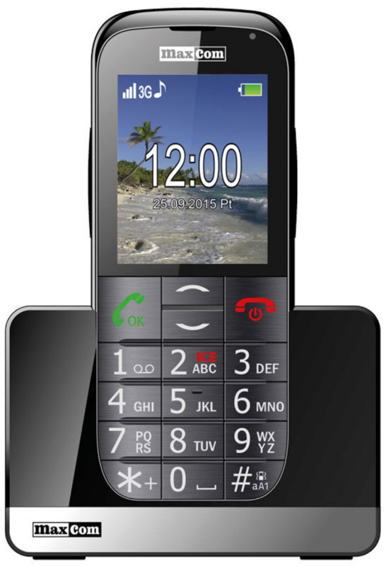 Telefon mobil Maxcom MM721BB Single SIM 3G Black