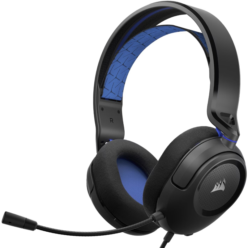 Casti Gaming Corsair HS35 v2 Black/Blue