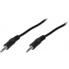 Cablu audio Logilink Jack 3.5 mm Male - Jack 3.5 mm Male, 1m, negru