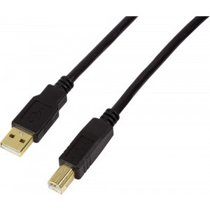 Logilink USB 2.0 Male tip A - USB 2.0 Male tip B, 10m, Active Repeater, negru
