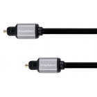 Cablu audio Kruger&Matz S/PDIF Optic Male - S/PDIF Optic Male, 2m, negru