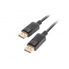 Cablu video Lanberg DisplayPort Male - DisplayPort Male, v1.2, 1m, negru