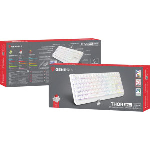 Genesis THOR 230 TKL White Wireless Outemu Red Switch Mecanica