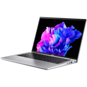 Acer 14'' Swift Go 14 SFG14-72, 2.8K OLED, Procesor Intel® Core™ Ultra 7 155H (24M Cache, up to 4.80 GHz), 16GB LPDDR5X, 512GB SSD, Intel Arc, Win 11 Home, Pure Silver