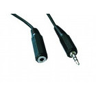 Cablu audio Gembird Jack 3.5 mm Male - Jack 3.5 mm Female, 2m, negru