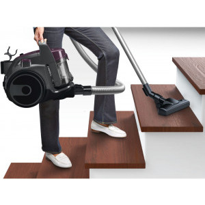 Bosch 3A BGC05AAA1, fara sac, 700W, 1.5L, Negru-Mov
