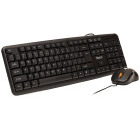 Kit periferice Spacer Tastatura + Mouse Combo SPDS-S6201, Wired, Black