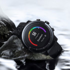 Xiaomi Amazfit Stratos, negru, curea silicon, negru, Wi-Fi, Bluetooth, GPS, rezistent la apa, senzor HR, perfect pentru fitness