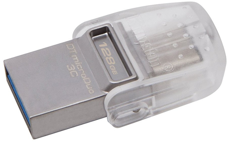 Memorie externa Kingston DataTraveler microDuo 3C 128GB USB 3.0 + USB Tip C
