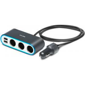 TP-LINK CP250, 2x USB, 2.4A, 3x Cigarette Lighter, Black
