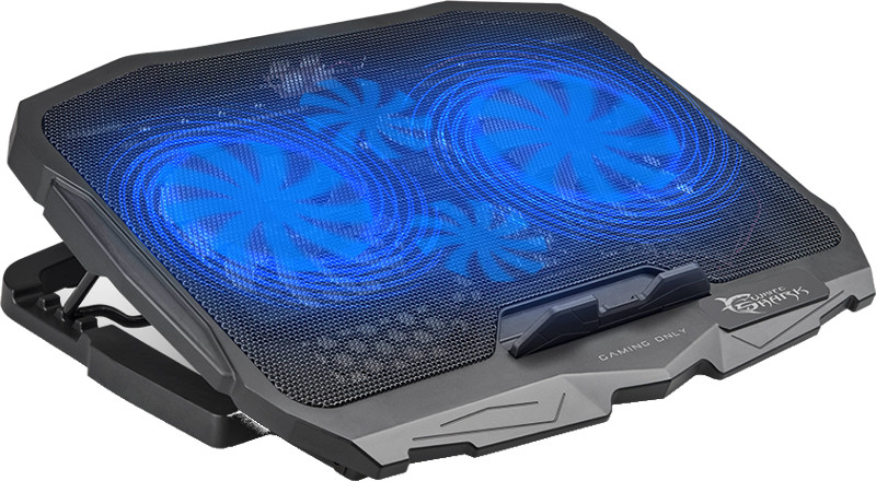 Stand/Cooler notebook White Shark ICE WARRIOR, 15.6 max 17.3 inch, ventilatoare 2x 125 mm, 2x 70 mm, Blue LED fan