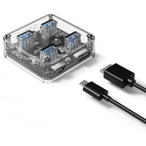 Orico MH4U USB 3.0 Transparent