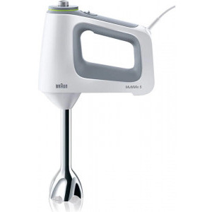 Braun Mixer de mana HM5137WH, 750W, 0.5 L / 0.6L, Alb/Gri