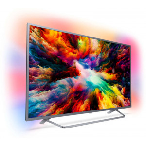 Philips Smart TV Android 50PUS7303/12 Seria PUS7303/12 126cm negru 4K UHD Ambilight cu 3 laturi