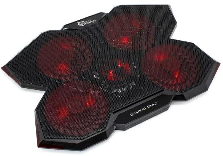 Stand/Cooler notebook White Shark ICE WIZARD, max 17.3 inch, ventilatoare 4x 140 mm, 1x 70 mm, Red LED fan