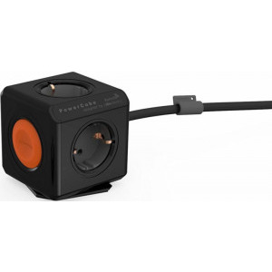 Priza/prelungitor Allocacoc PowerCube Extended Remote, 4x Schuko, 1.5m, Black