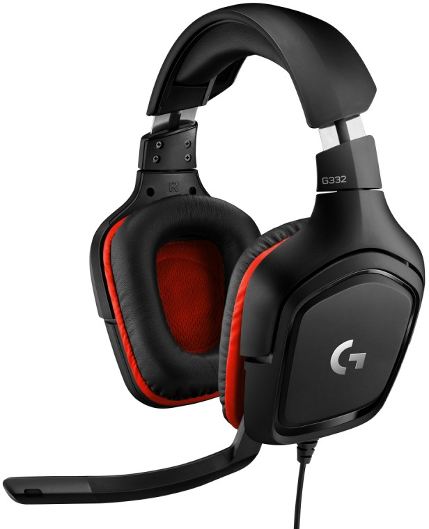 Casti Gaming Logitech G332 Black/Red