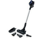 Aspirator Bosch vertical cu acumulator BBS611MAT Seria 6, 18V, autonomie 30 min, 0.3 L,85 dB, Albastru