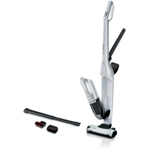 Aspirator Bosch vertical cu acumulator BBH3ALL28 Flexxo Gen2 Seria 4, 28V, 0.4 L, 82dB, autonomie 55 min, Alb