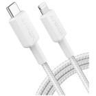 Cablu de date / adaptor Anker USB-C Male la Lightning Male 0.9 m, White