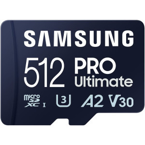 Card memorie Samsung Micro SDXC PRO Ultimate UHS-I Clasa 10 512GB + Adaptor SD