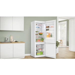 Bosch KGN497WDF, 440 L, Clasa D, No Frost, Inverter, VitaFresh XXL, PerfectFit, Control electronic, 203 cm, Alb