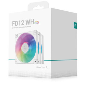 Deepcool FD12 White 120mm ARGB Three Fan Pack