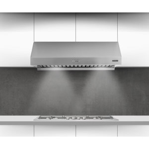 Turbionaire integrata TCK90WPS, Putere de absorbtie 800 m3/h, Clasa A++, Iluminare LED, Filtre Baffle, Colector de grasimi, 90 cm, Inox