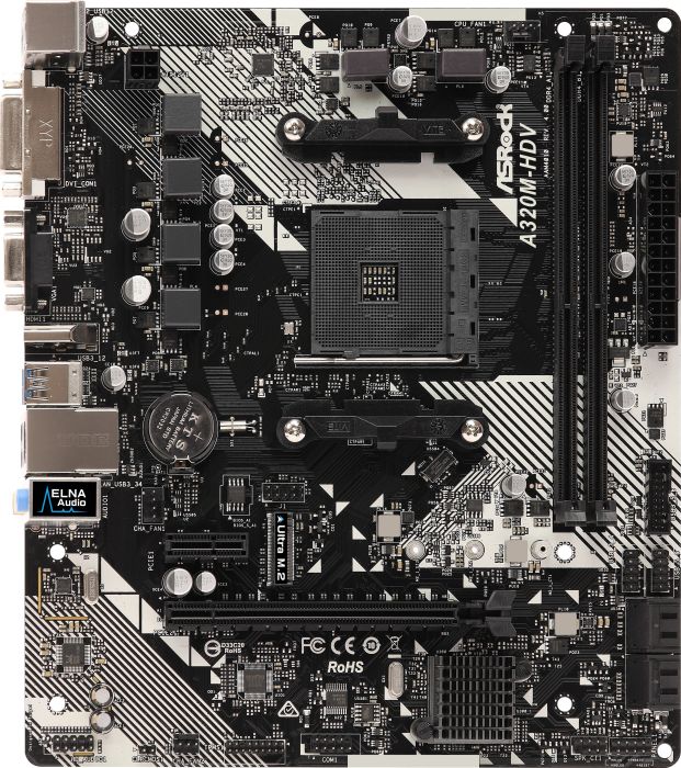 Placa de baza ASRock A320M-HDV R4.0