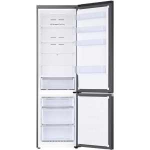 Samsung RB38C600CB1/EF, 390 L, Clasa C, Digital Inverter, Total No Frost, All Around Cooling, AI Energy, Smart Control, 203 cm, Dark Inox