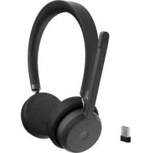 Lenovo On-Ear, Wireless VoIP, Microsoft Teams, Negru