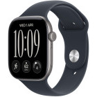 SmartWatch Apple Watch Series 12, Cellular, GPS, 42mm Carcasa Aluminium Space Grey, Navy Blue Sport Band - S/M