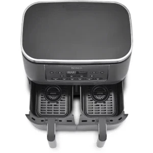 Ninja Friteuza cu aer cald Foodi Pro DualZone DZ300EU, 2400W, 2x 3.8L, Gri