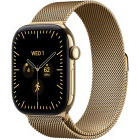 SmartWatch Apple Watch Series 12, Cellular, GPS, 42mm Carcasa Titanium Radiant Gold, Radiant Gold Milanese Loop