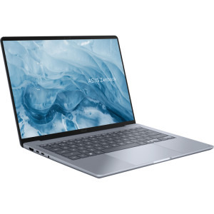 ASUS 14'' Zenbook 14 UX3480KA, WUXGA OLED, Procesor AMD Ryzen™ AI 7 345 (8M Cache, up to 4.60 GHz), 24GB LPDDR5X, 512GB SSD, AMD Radeon 840M, Win 11 Home, Arctic Blue