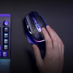 Logitech G502 X PLUS Dark/Liliac