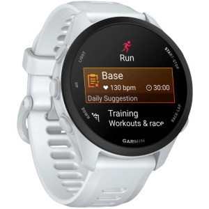Garmin Forerunner 70, 43 mm AMOLED, curea silicon Whitestone