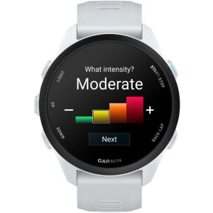 Garmin Forerunner 70, 43 mm AMOLED, curea silicon Whitestone
